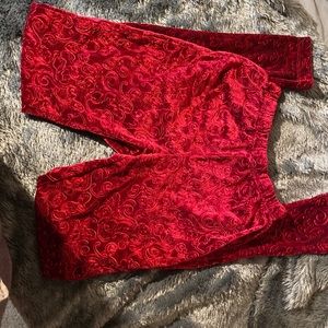 Velvet leggings